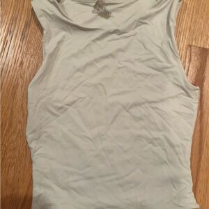 Second Skin Overalls Cream Tank Top